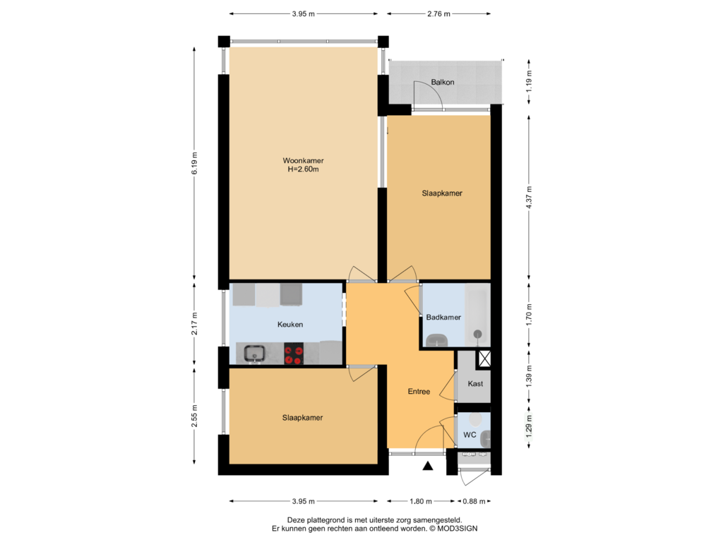 Bekijk plattegrond van Appartement van Graan voor Visch 16164