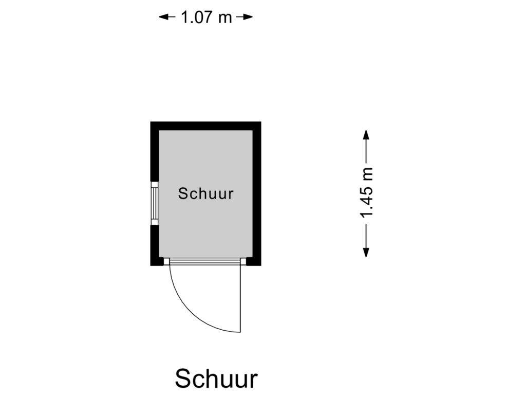 Bekijk plattegrond van Schuur van Nieuwe Maasstraat 26