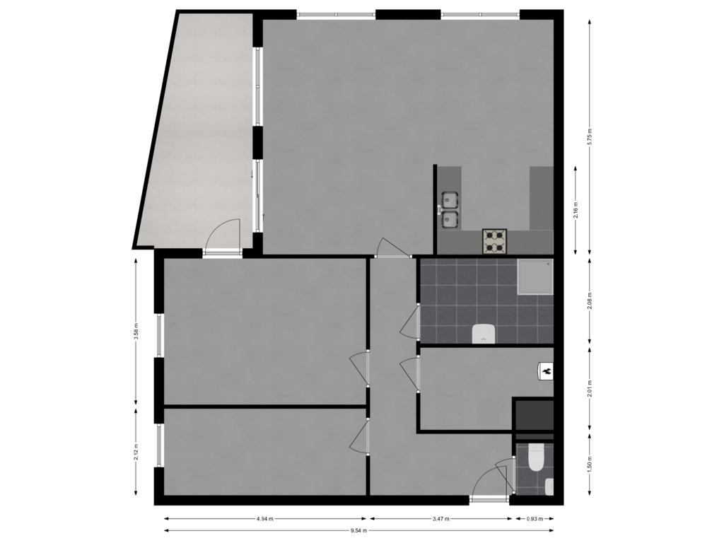 Bekijk plattegrond van First floor van Busonisingel 8