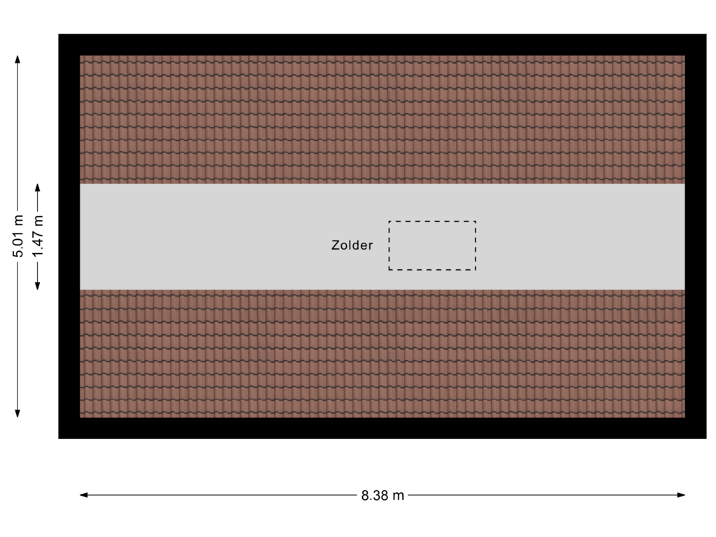 View floorplan of Zolder of Weverstraat 10