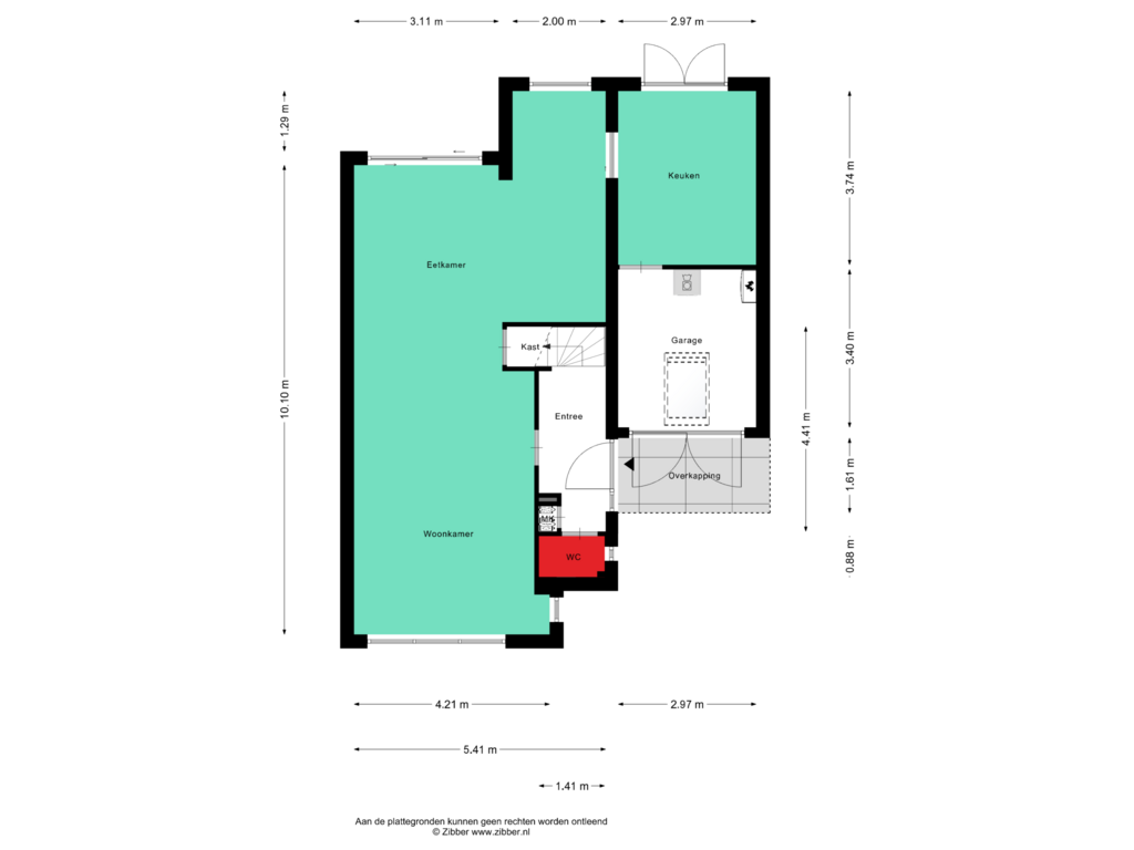 Bekijk plattegrond van Begane Grond van De Edelenburg 52