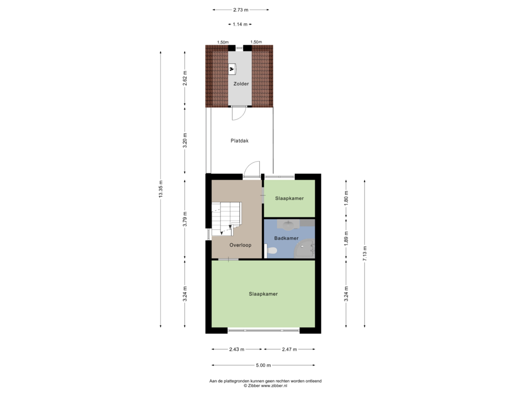 View floorplan of Eerste Verdieping of Oldenzaalsestraat 352