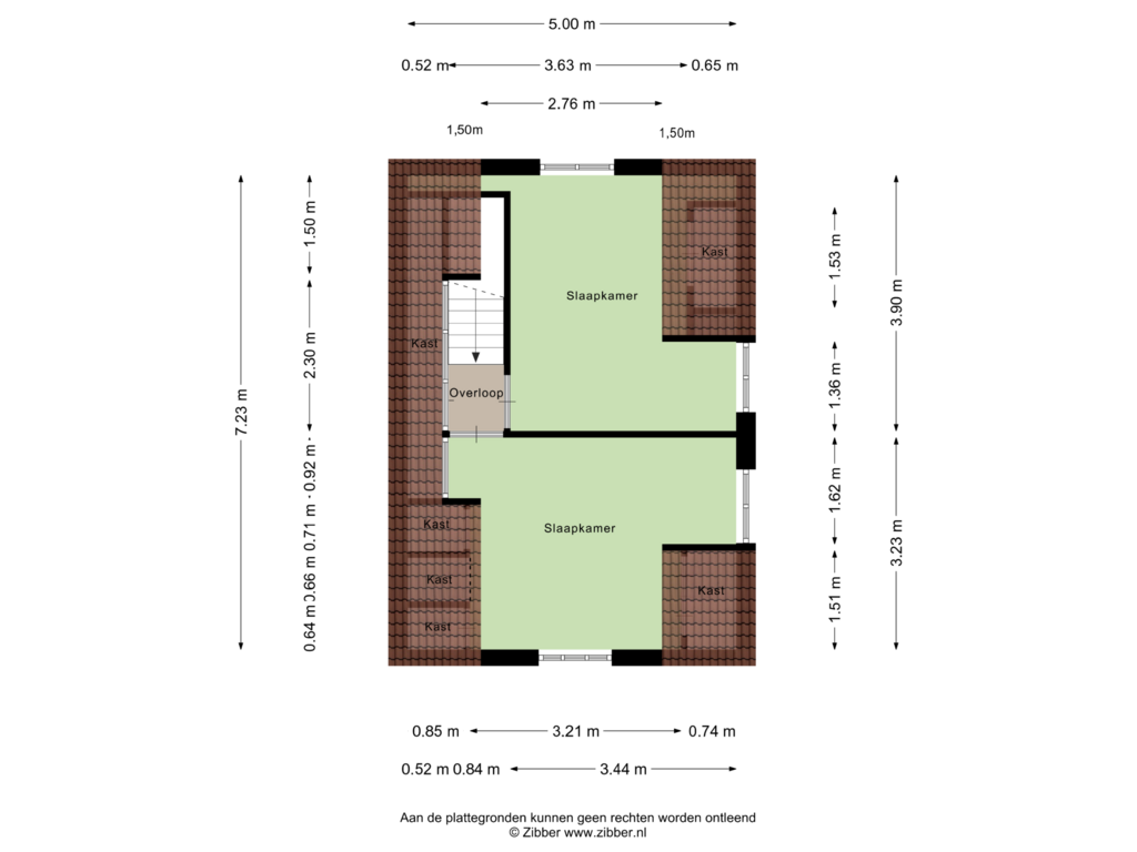 View floorplan of Tweede Verdieping of Oldenzaalsestraat 352