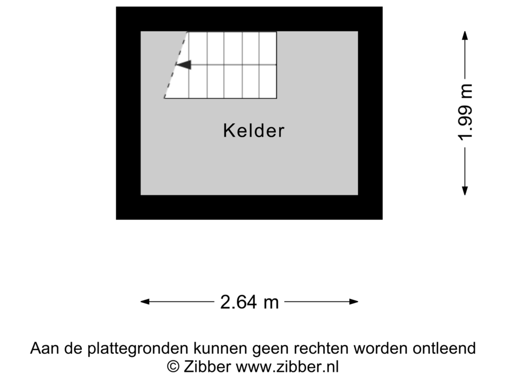 View floorplan of Kelder of Oldenzaalsestraat 352