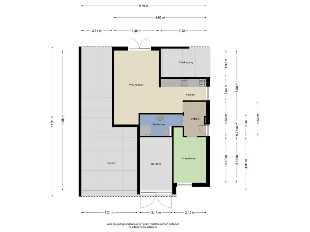 View floorplan of Gastenverblijf of Oldenzaalsestraat 352