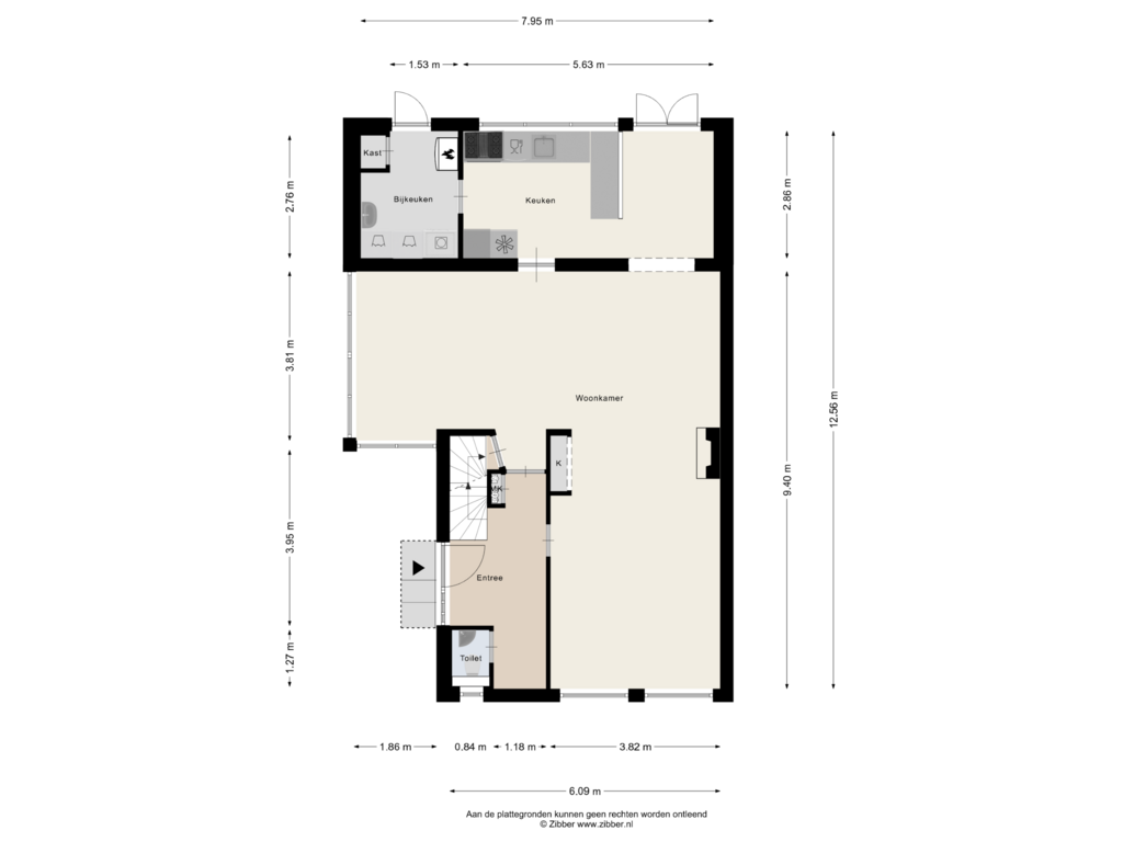 Bekijk plattegrond van Begane Grond van Beatrixlaan 6