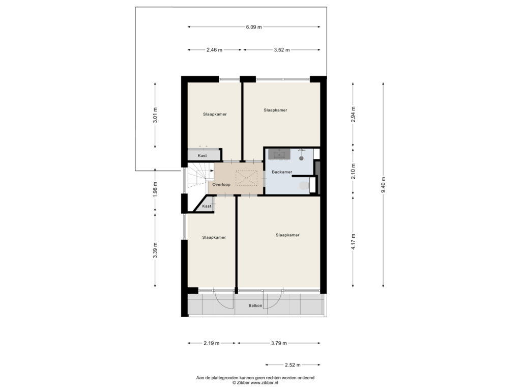 Bekijk plattegrond van Eerste Verdieping van Beatrixlaan 6