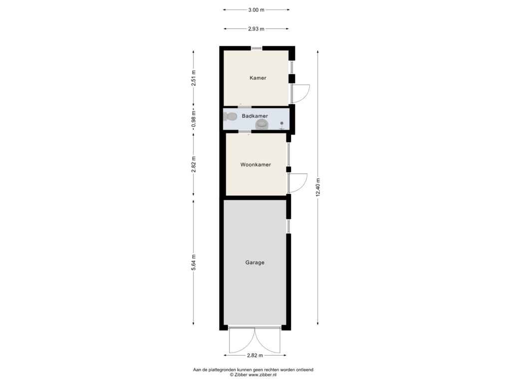 Bekijk plattegrond van Tuinhuis van Beatrixlaan 6