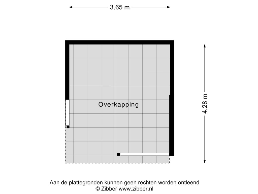 Bekijk plattegrond van Overkapping van Beatrixlaan 6