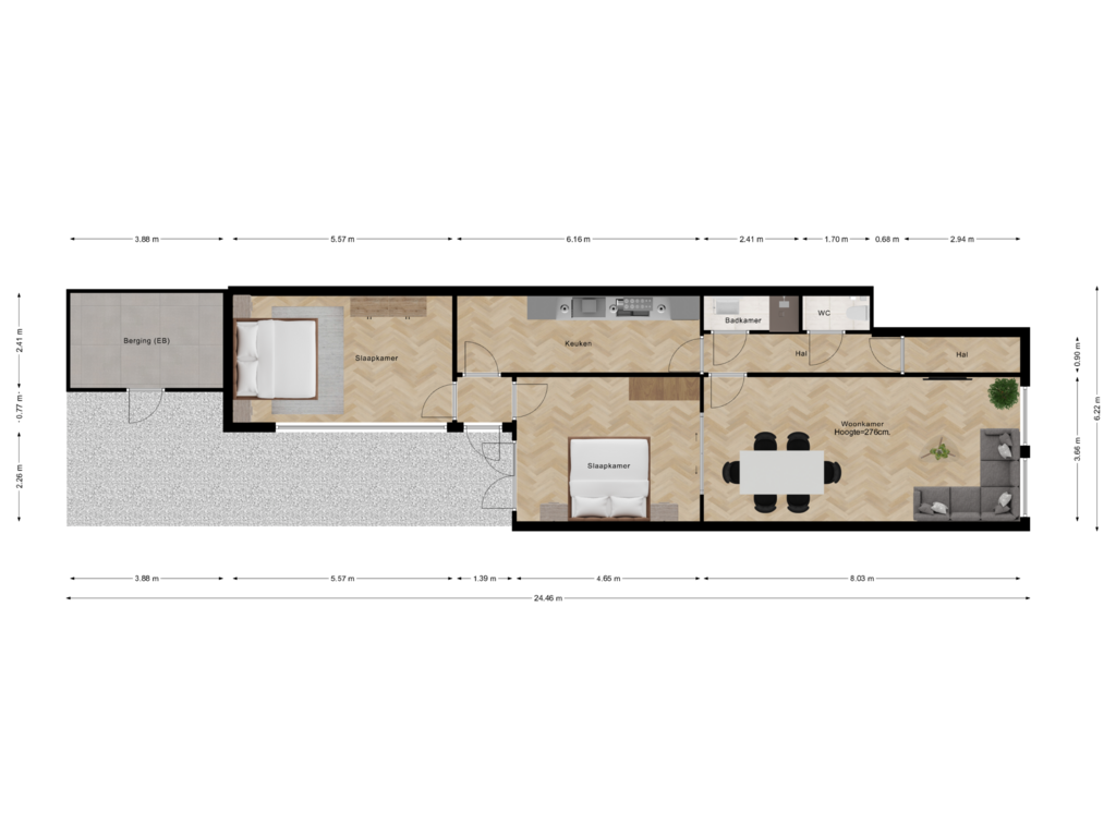 Bekijk plattegrond van First floor van De Perponcherstraat 59