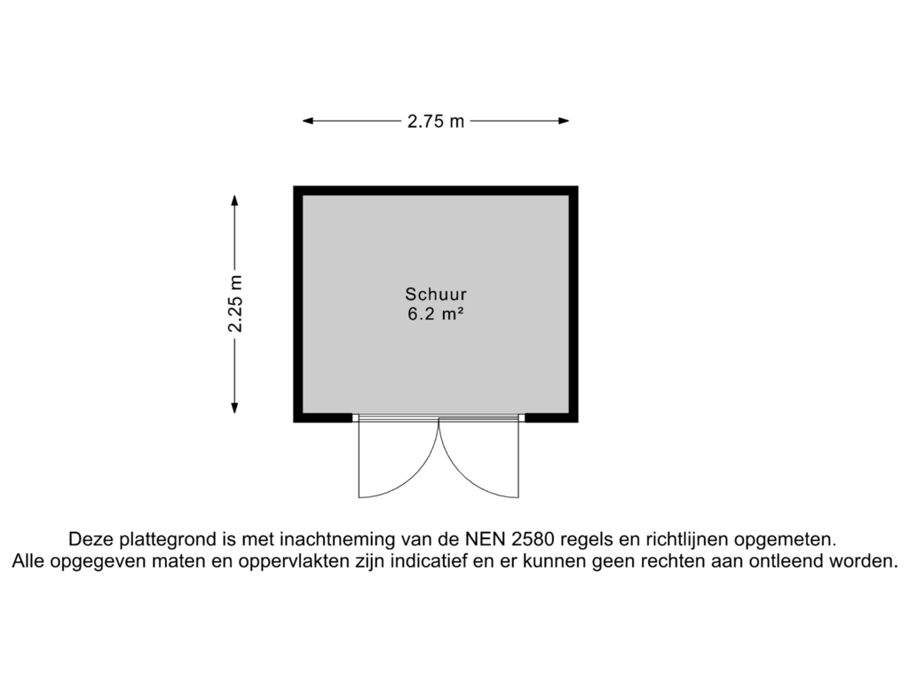 Bekijk plattegrond van Schuur van Hoekwaterstraat 50