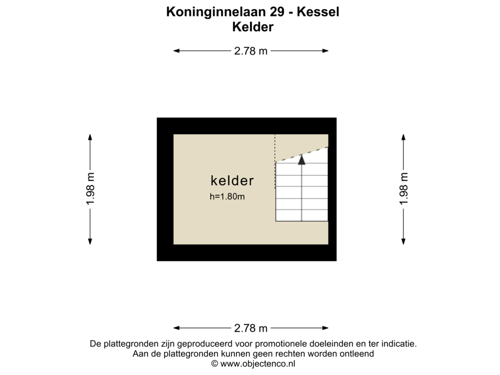 Bekijk plattegrond van KELDER van Koninginnelaan 29