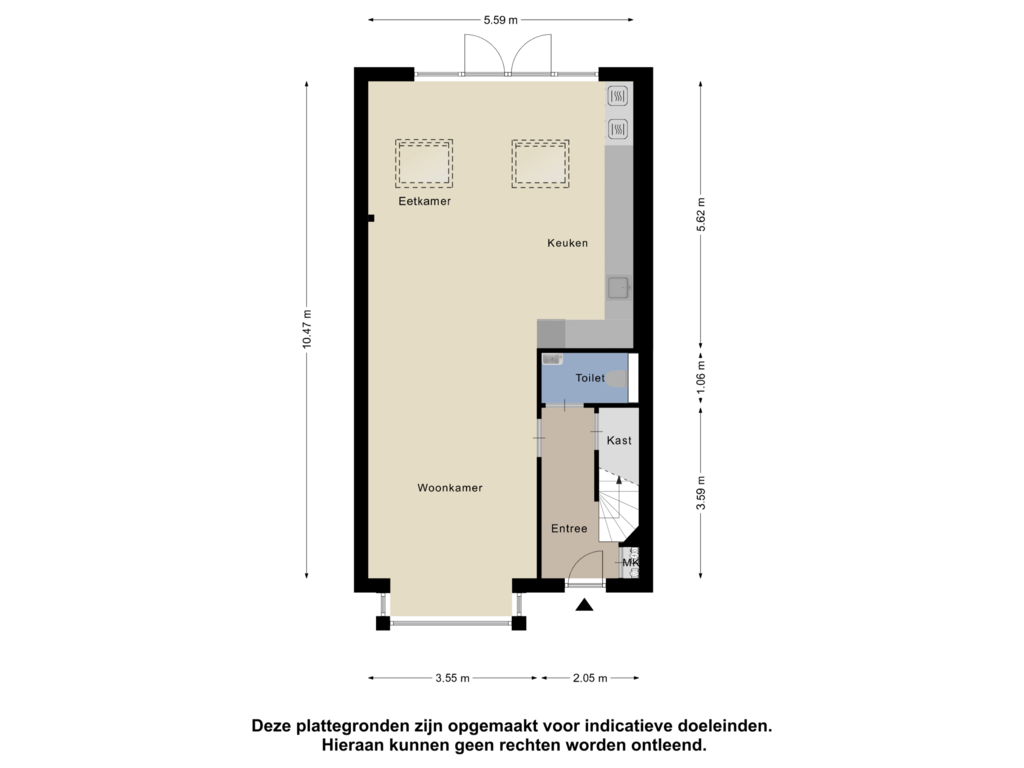 View floorplan of Begane Grond of Hoofdstraat 123