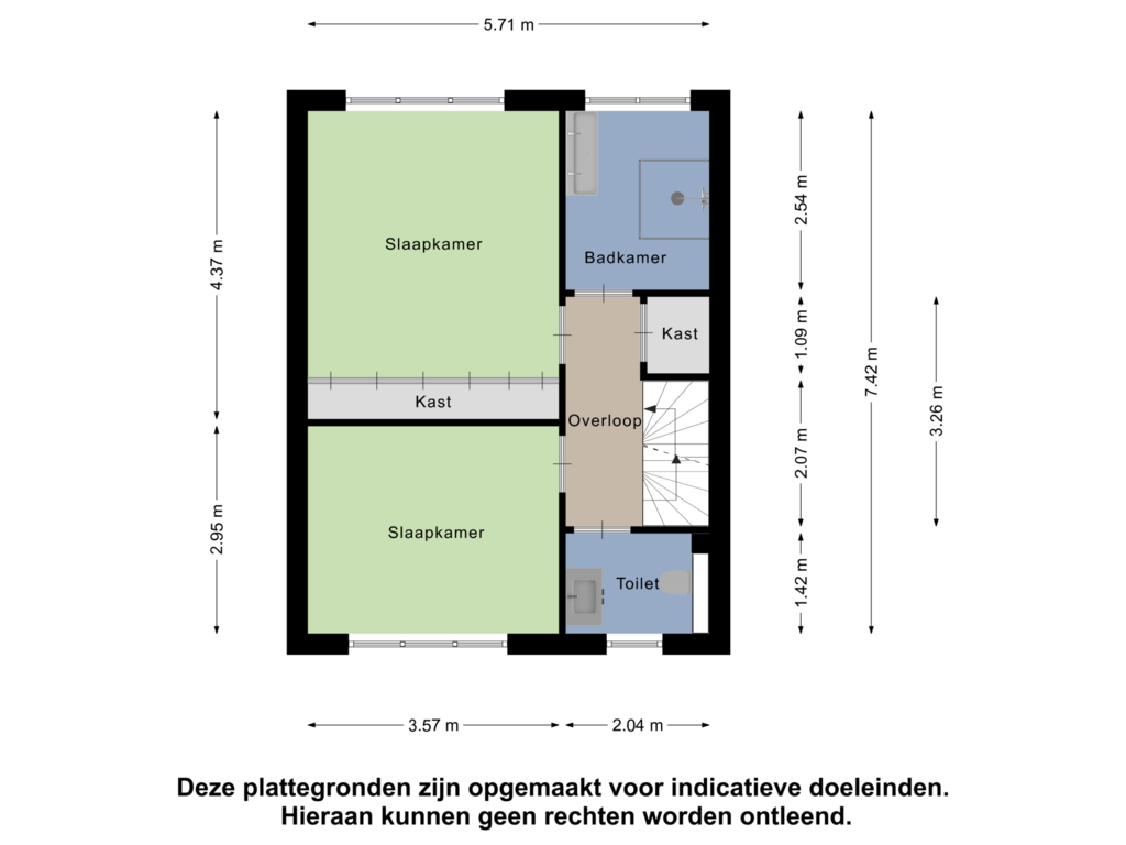 View floorplan of Eerste Verdieping of Hoofdstraat 123