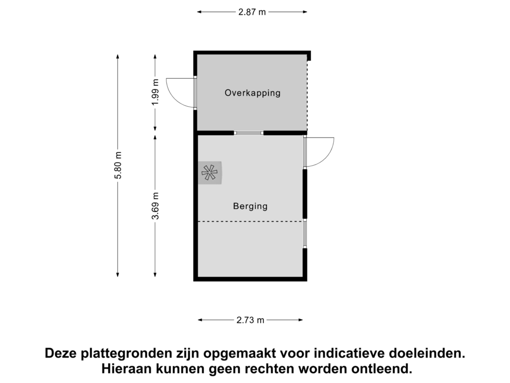 View floorplan of Berging of Hoofdstraat 123