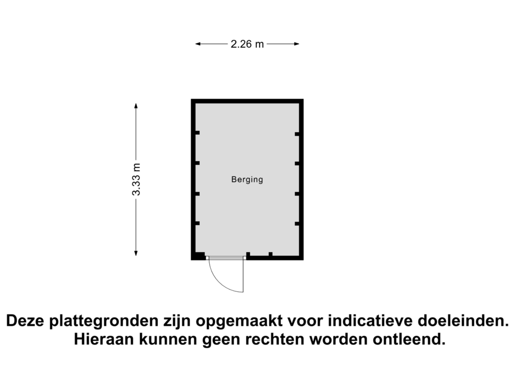 View floorplan of Berging of Muggenbergstraat 9