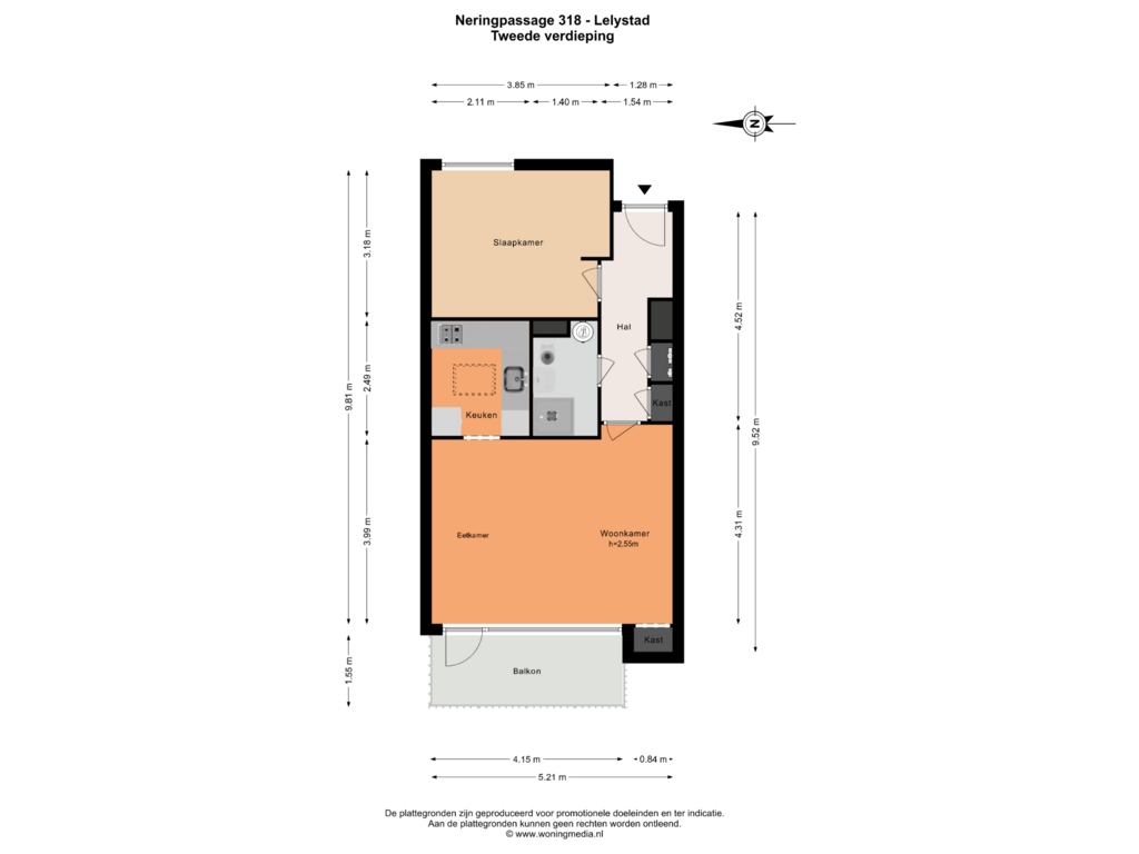 View floorplan of 2e_verdieping of Neringpassage 318