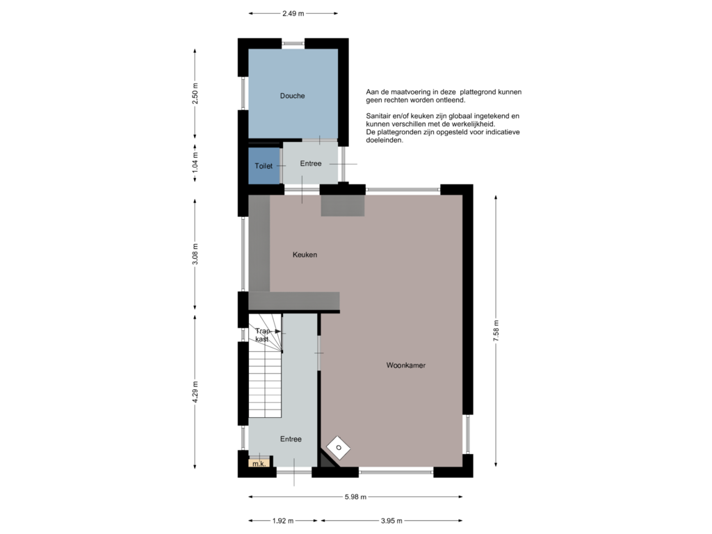 Bekijk plattegrond van Begane grond van Binnenweg 47