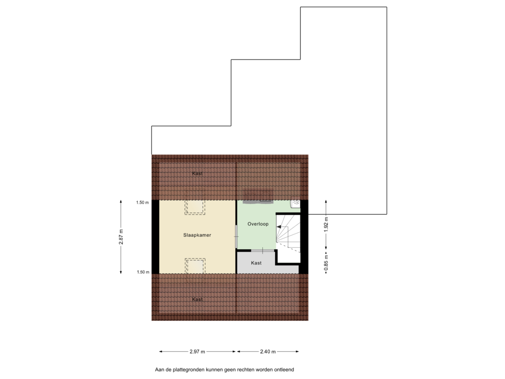 Bekijk plattegrond van Tweede verdieping van Wolfsklauw 2