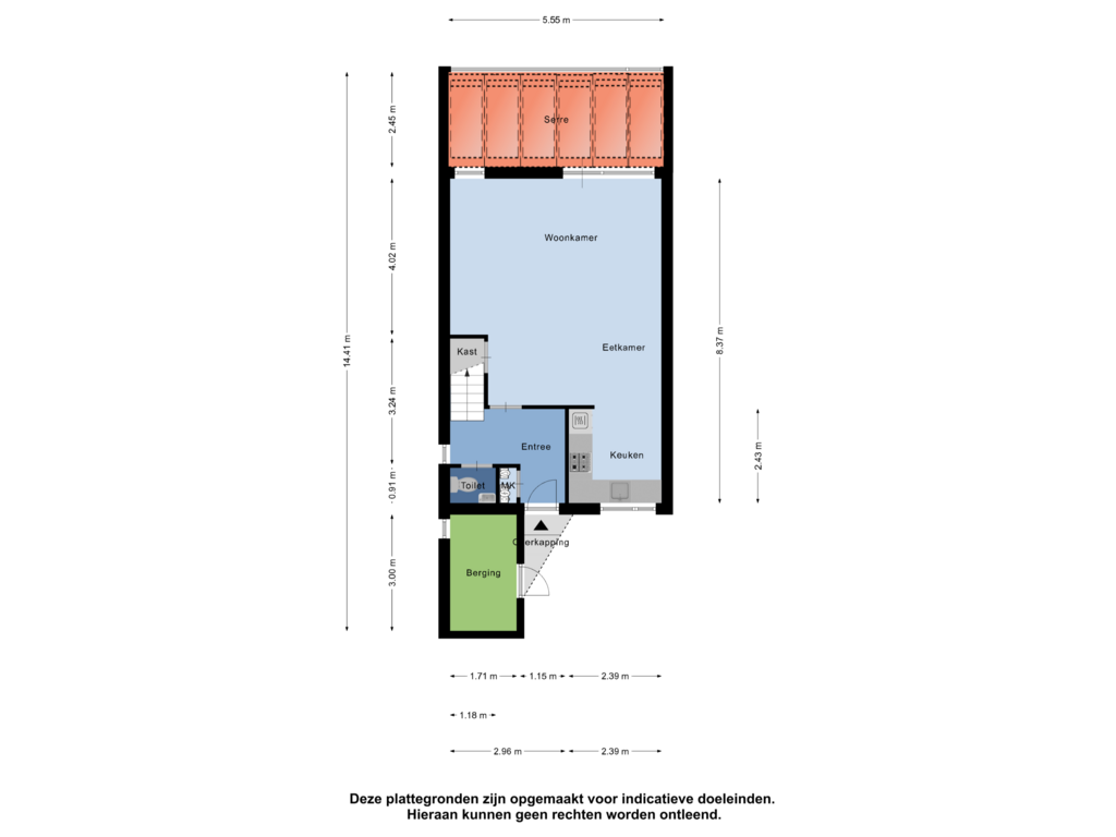 Bekijk plattegrond van Begane Grond van Gebroeders Daelstraat 1