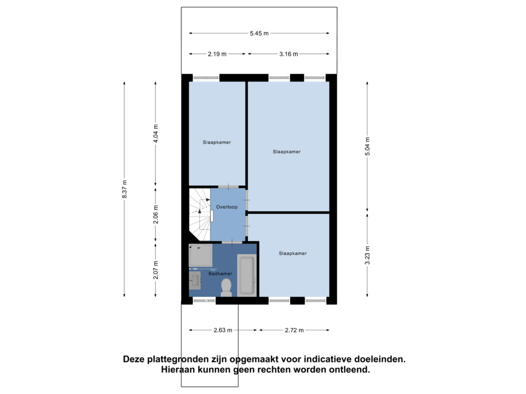 Bekijk plattegrond van Eerste Verdieping van Gebroeders Daelstraat 1