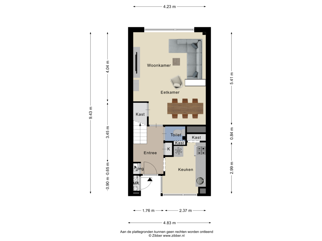 View floorplan of Eerste verdieping of Wintersoord 9