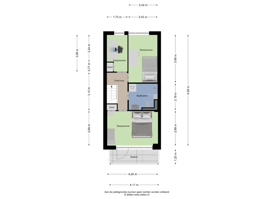 View floorplan of Tweede verdieping of Wintersoord 9