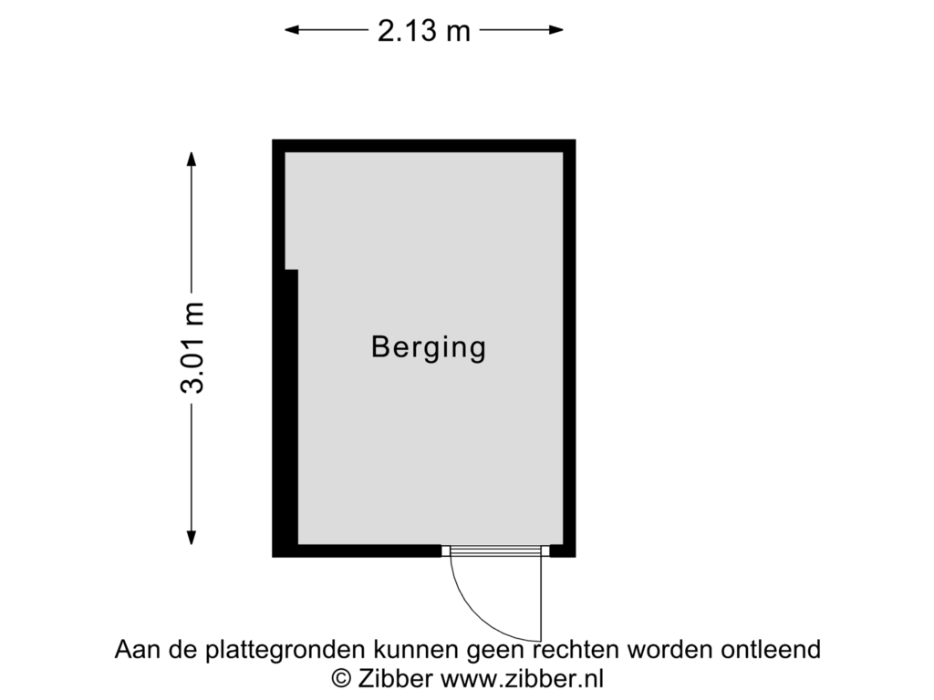 View floorplan of Berging of Wintersoord 9