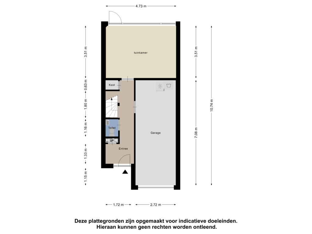 View floorplan of Begane Grond of Leliestraat 48