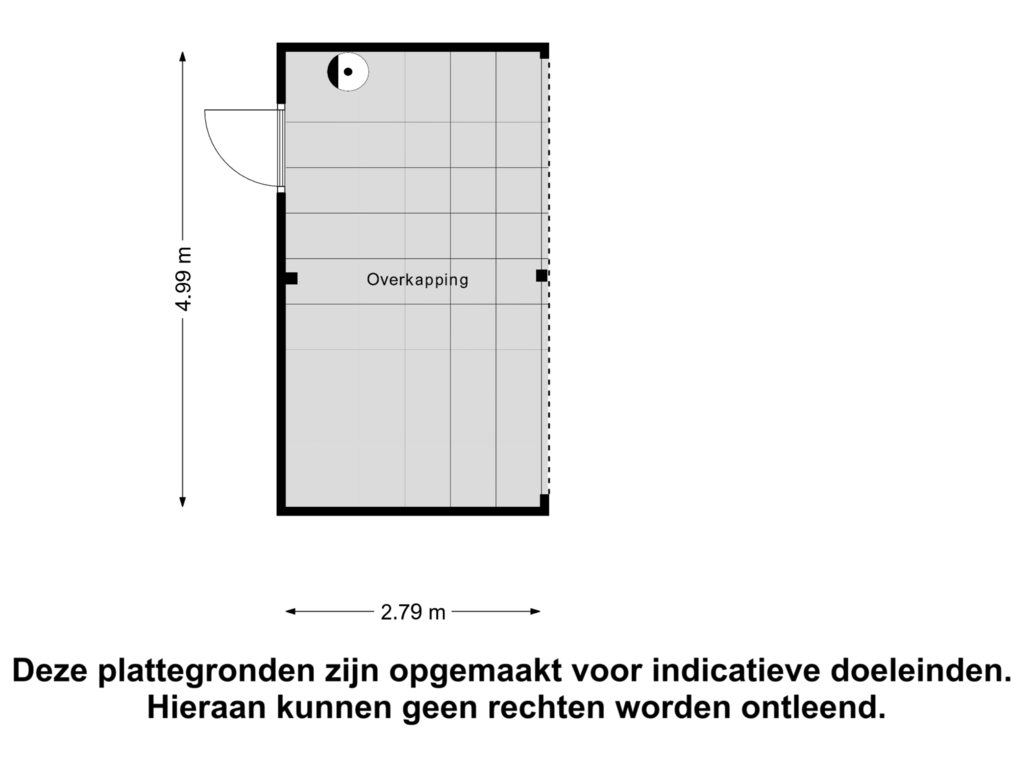 View floorplan of Overkapping of Leliestraat 48