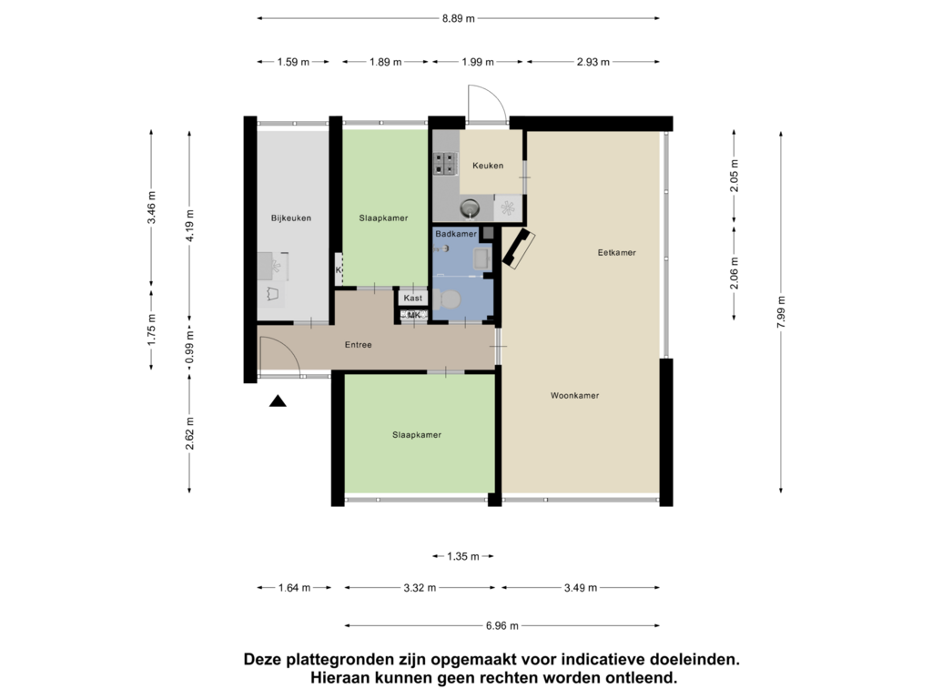 View floorplan of Appartement of Friesestraat 11