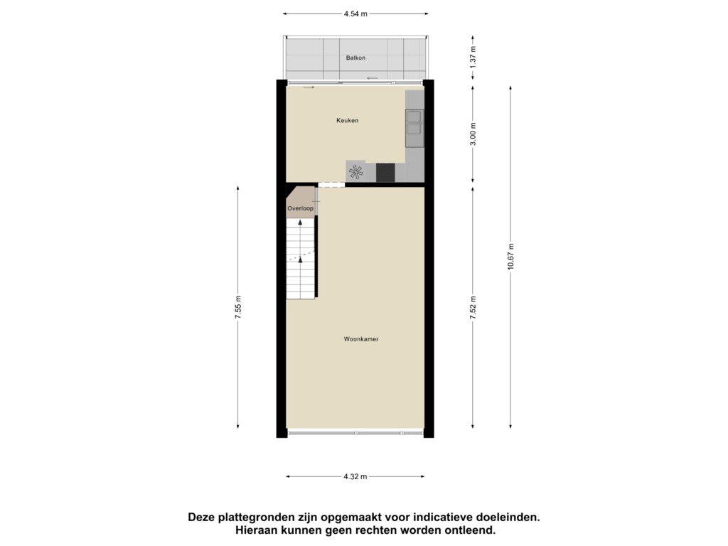 View floorplan of Eerste Verdieping of Akkerdistel 9