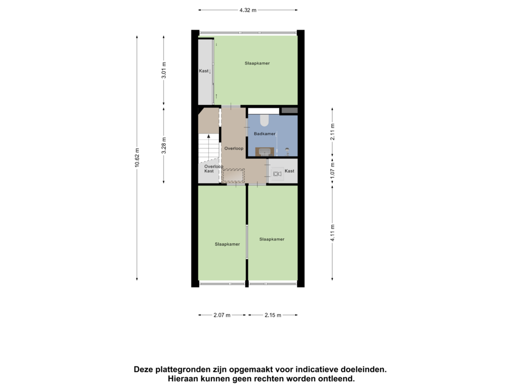 View floorplan of Tweede Verdieping of Akkerdistel 9