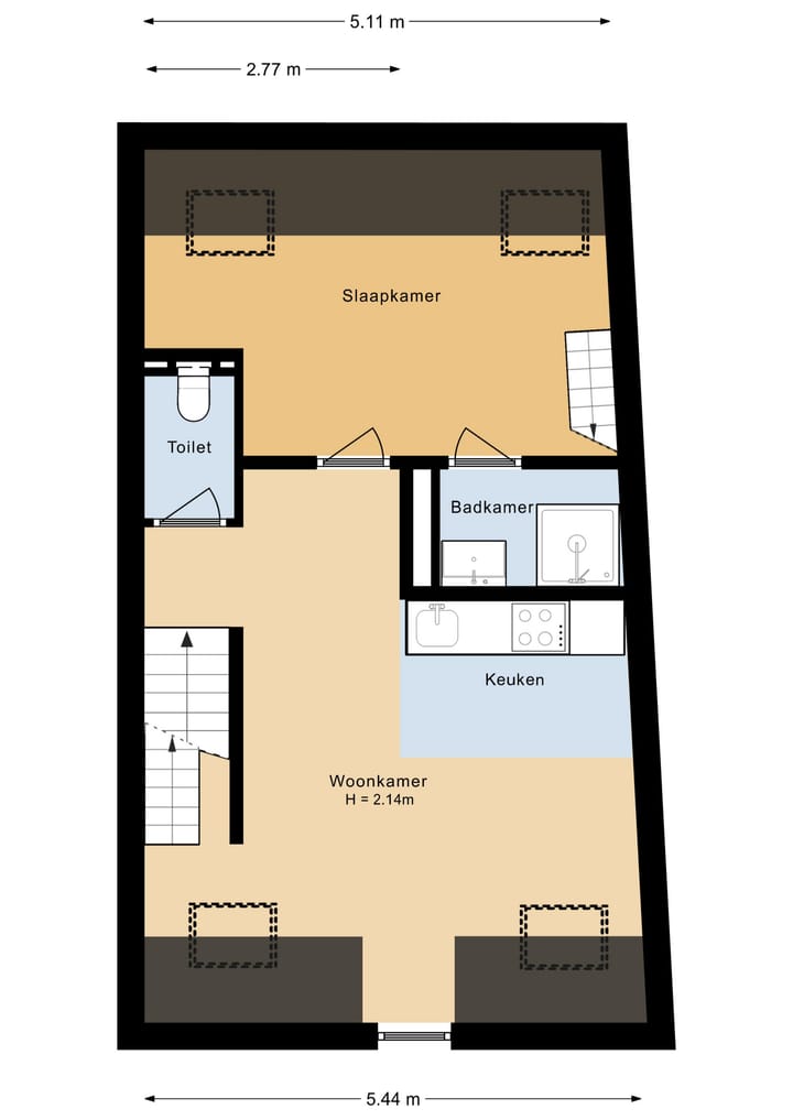 Foto 29 van Kamperstraat 9-RD