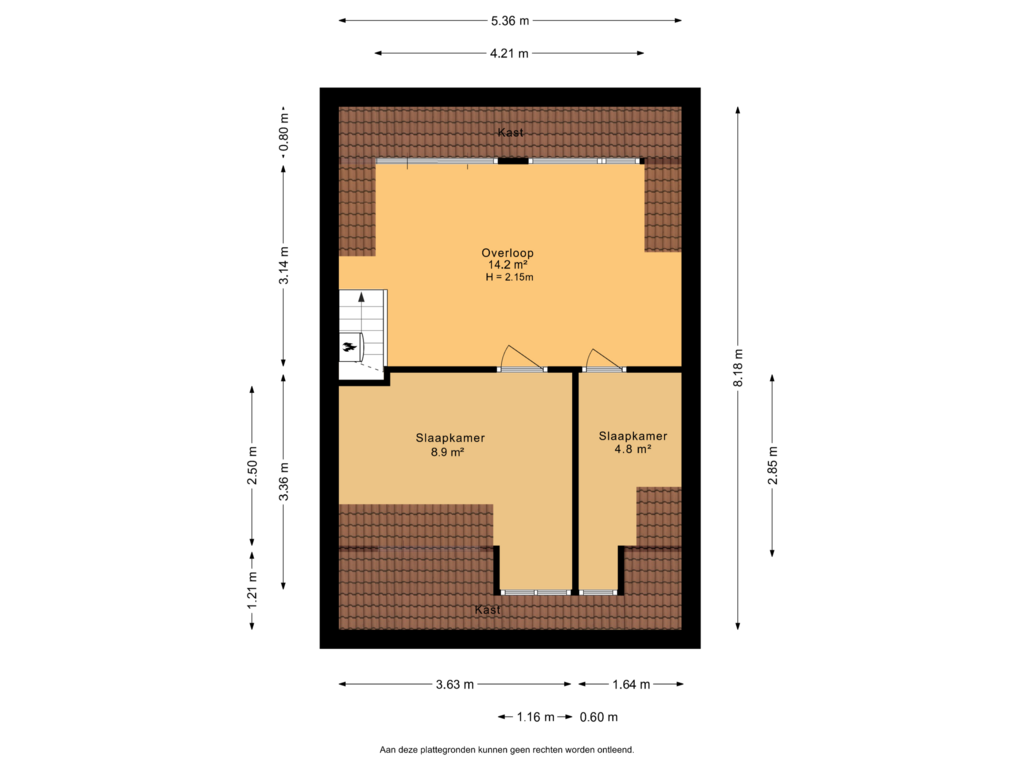 Bekijk plattegrond van Tweede verdieping van Aert van der Neerstraat 10