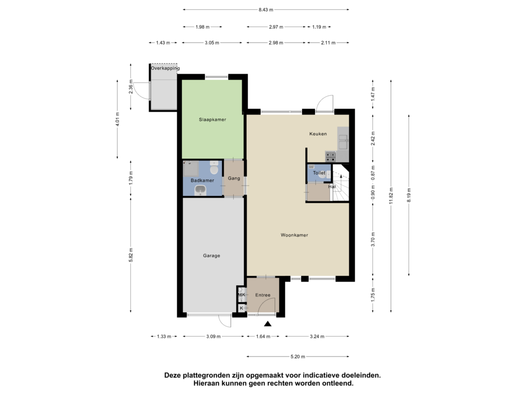 Bekijk plattegrond van Begane Grond van Grevelingen 12