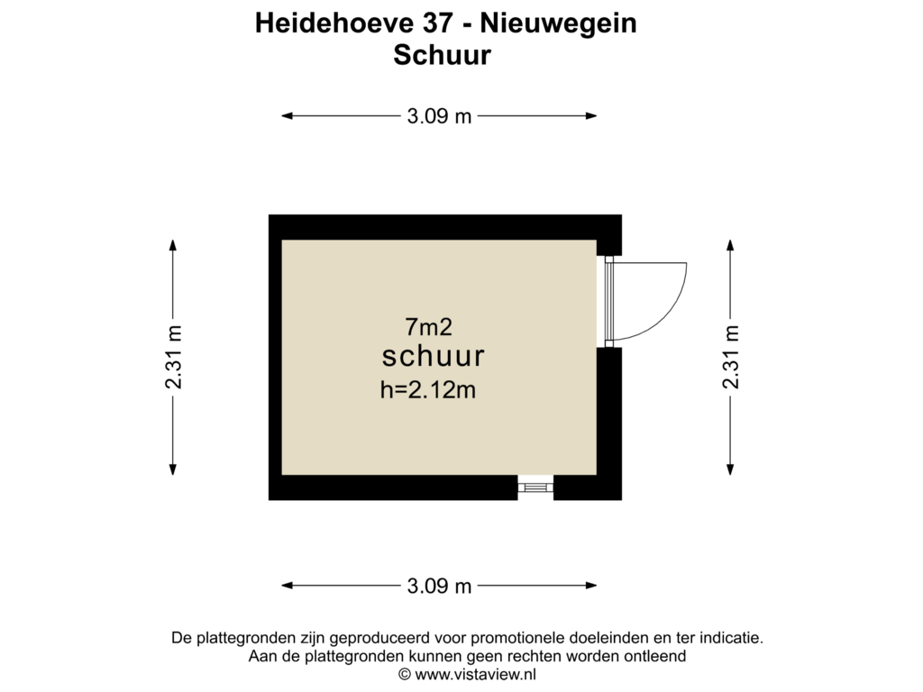 Bekijk plattegrond van Schuur van Heidehoeve 37