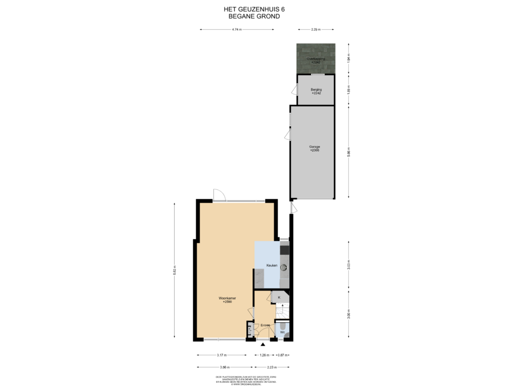 View floorplan of Begane Grond of Het Geuzenhuis 6