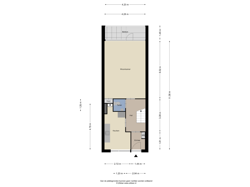 Bekijk plattegrond van Begane Grond van Zonnelaan 239