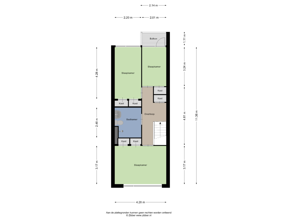 Bekijk plattegrond van Eerste Verdieping van Zonnelaan 239