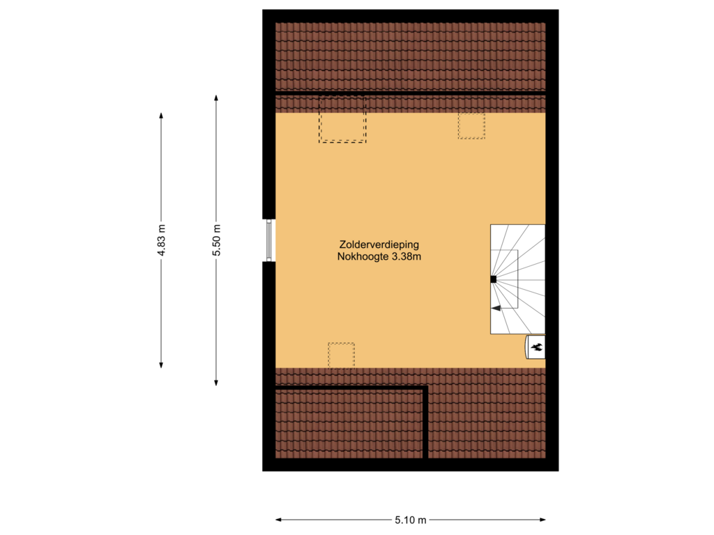 Bekijk plattegrond van 2e verdieping van Meerkoetstraat 40