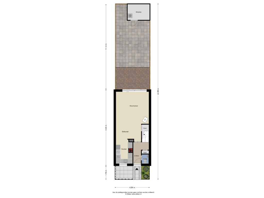 View floorplan of Begane grond_tuin of Reigerskamp 72-A