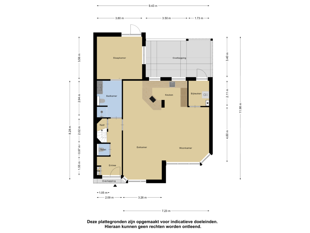 Bekijk plattegrond van Begane Grond van Edendreef 45