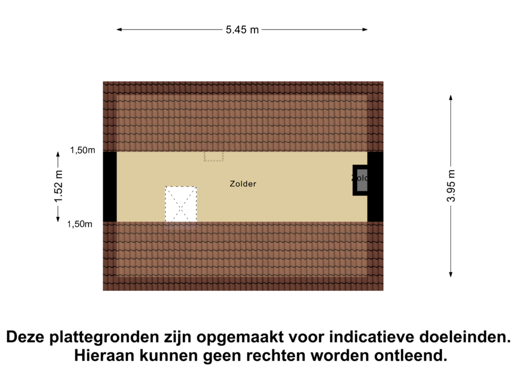 Bekijk plattegrond van Zolder van Edendreef 45