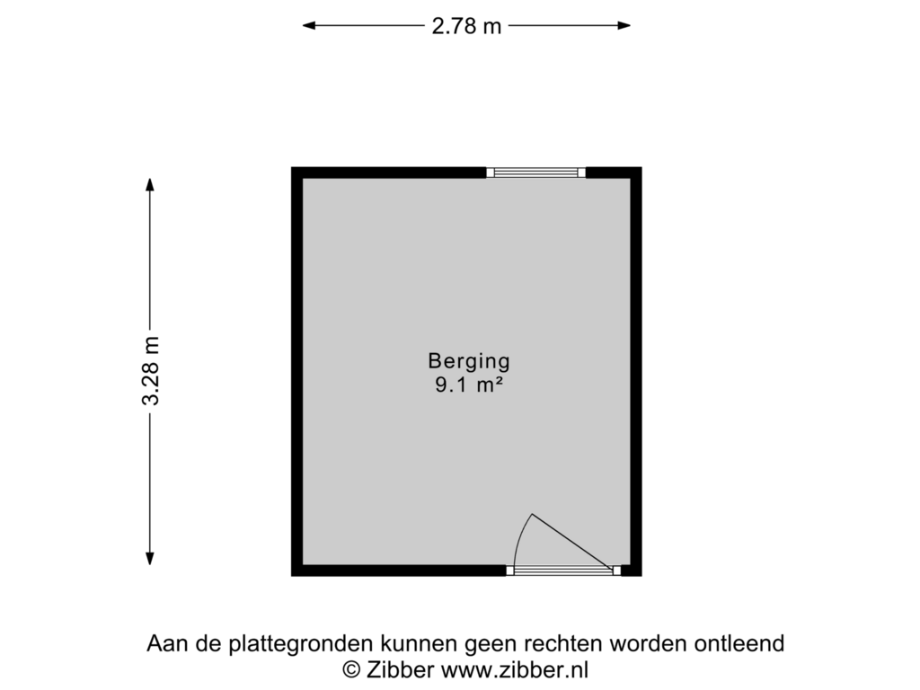 Bekijk plattegrond van Berging van Jan Th. Tooroplaan 81