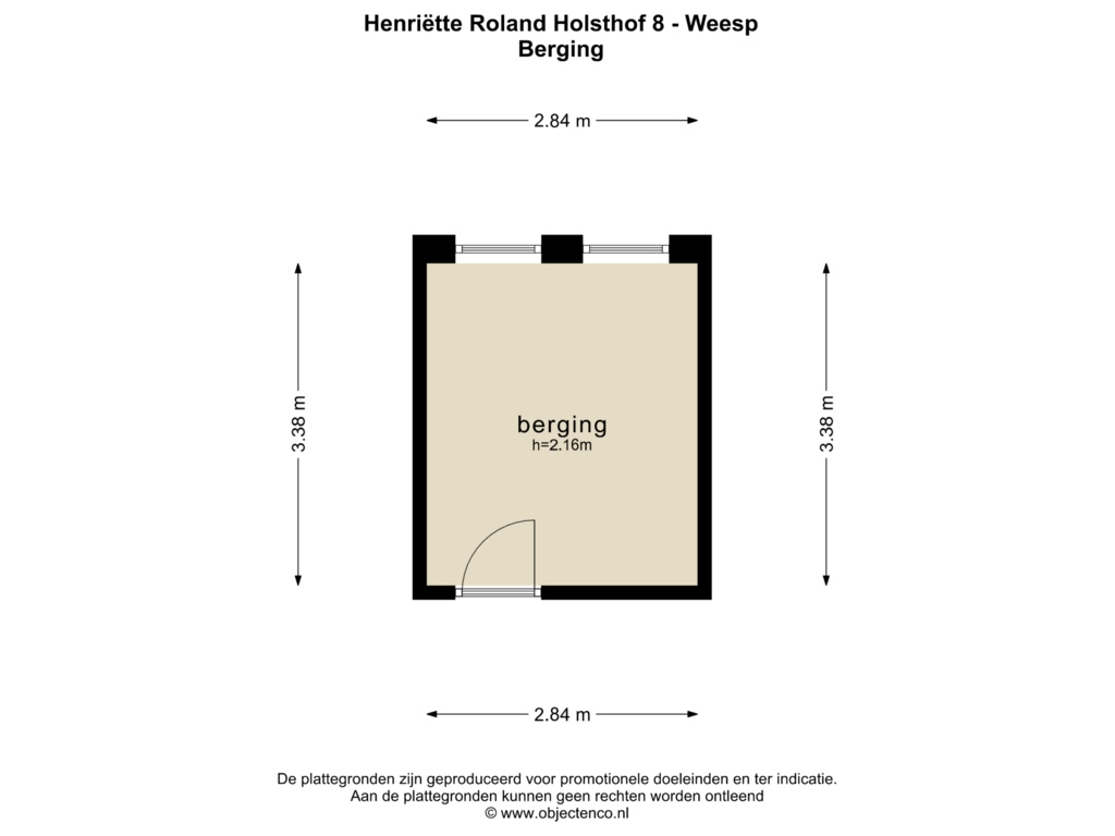 Bekijk plattegrond van BERGING van Henriëtte Roland Holsthof 8