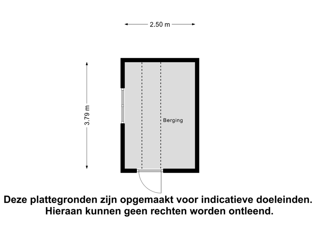 Bekijk plattegrond van Berging van Gaardenweg 5