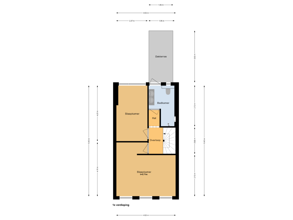 Bekijk plattegrond van 1e verdieping van Teylerplein 29