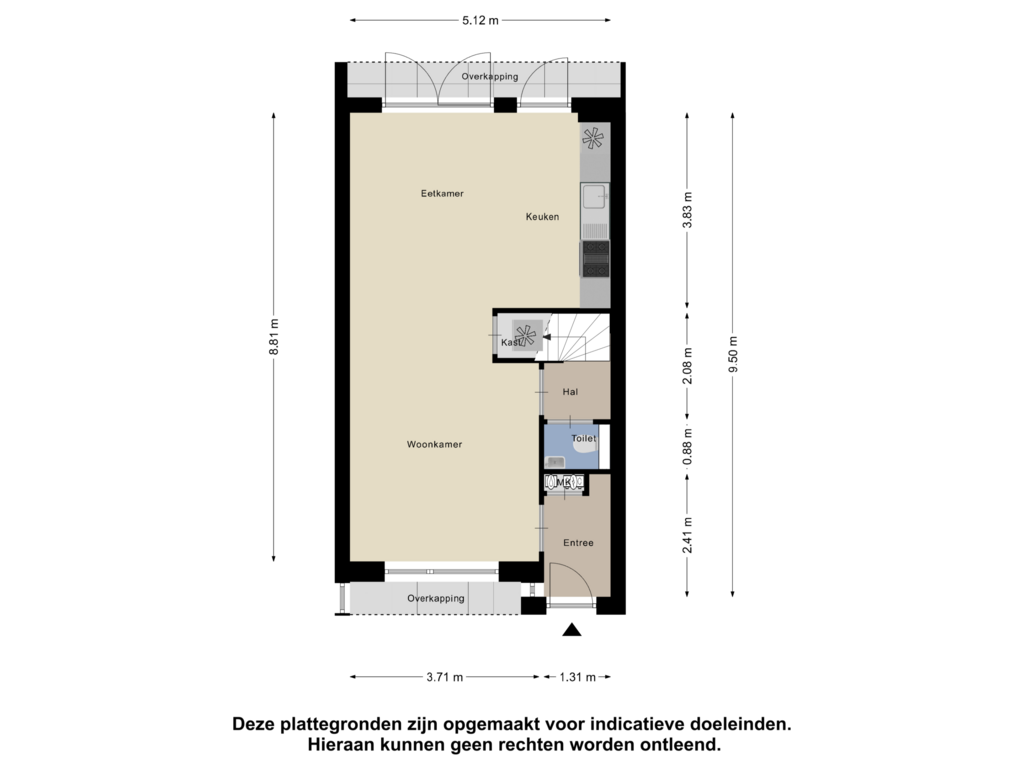 Bekijk plattegrond van Begane Grond van Wildenborchlaan 19