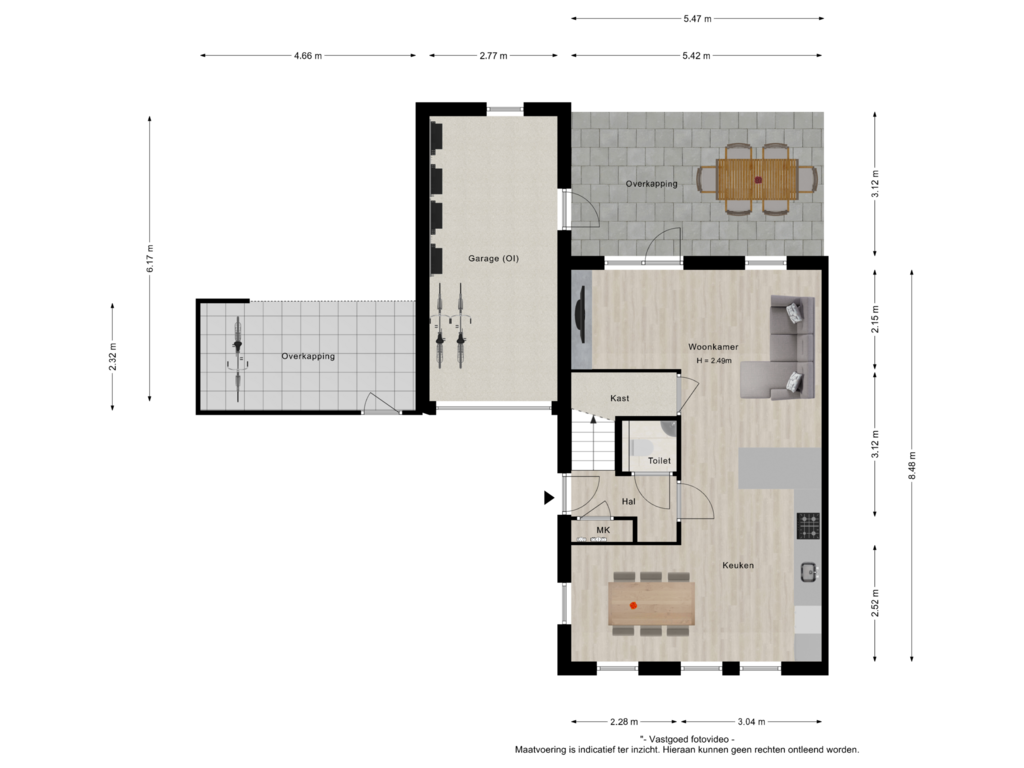 Bekijk plattegrond van Begane grond van Teisterbantstraat 6